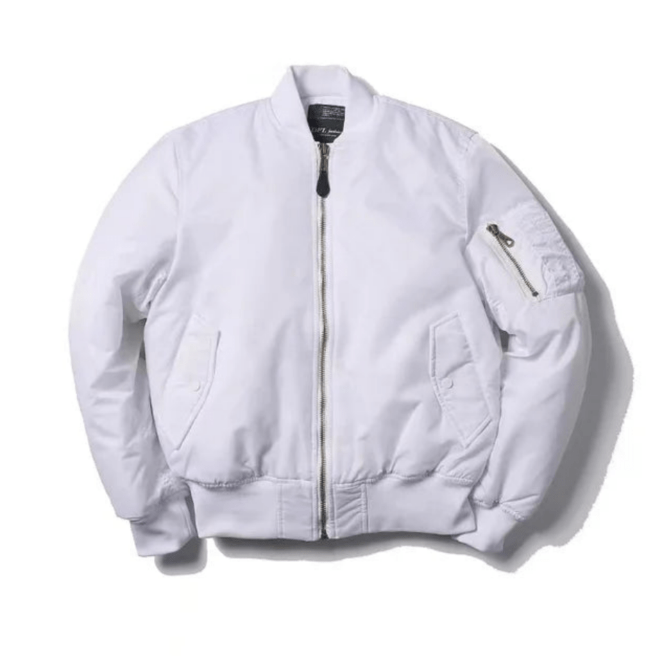 Levoire | Veste Bomber Unisexe Tendance Blanc