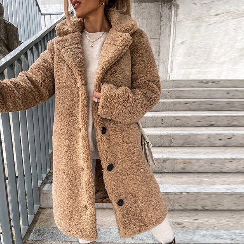 Levoire | Veste En Teddy Unique D'Automne Beige