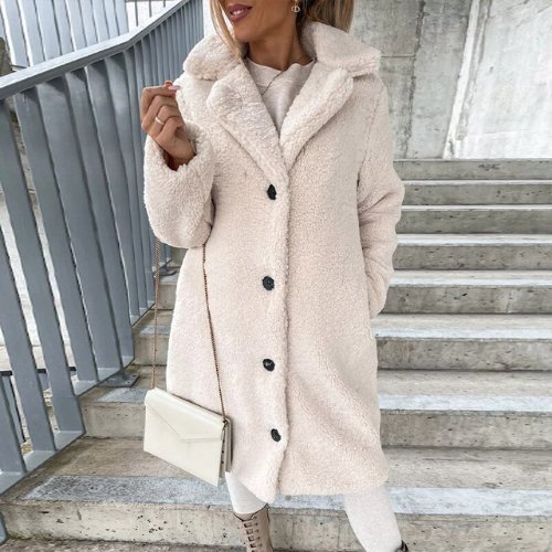 Levoire | Veste En Teddy Unique D'Automne Blanc