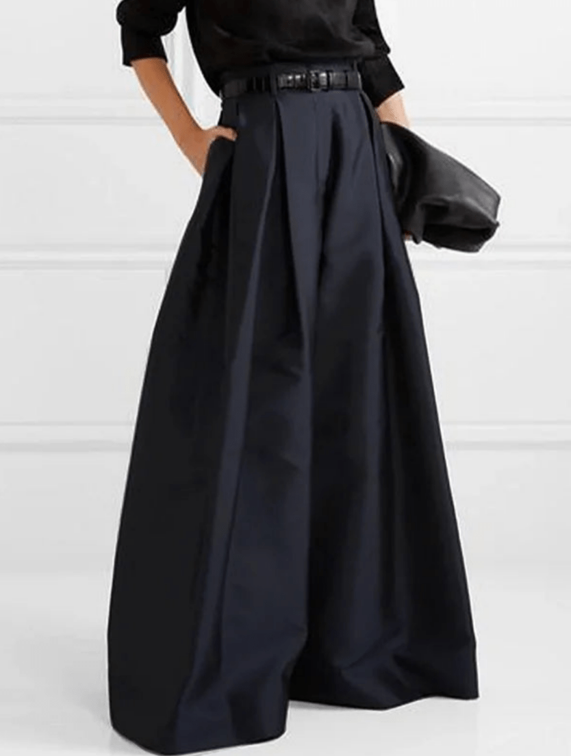 Levoire | Femme Pantalon uni à jambes larges Design confortable et moderne