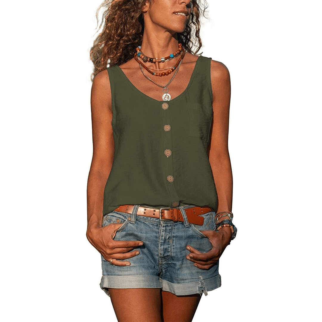 Levoire | Débardeur Tendance Femme Vert olive