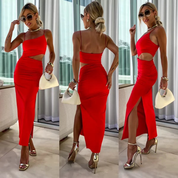 Levoire | Sexy Robe Sans Dos Et Taille Rot