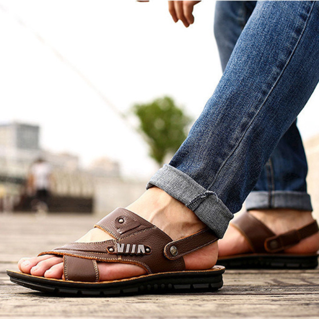 Levoire | Sandales Premium Orthopédiques Pour Hommes Brun foncé