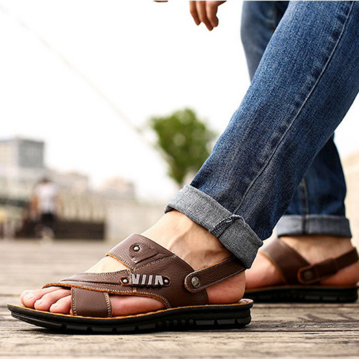 Levoire | Sandales Premium Orthopédiques Pour Hommes Brun foncé
