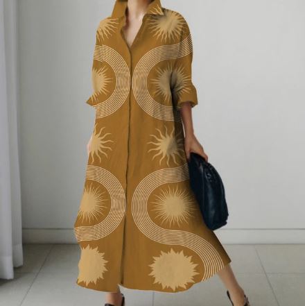 Levoire | Robe Chemise Élégante Pour Femmes Avec Un Ajustement Parfait Braun