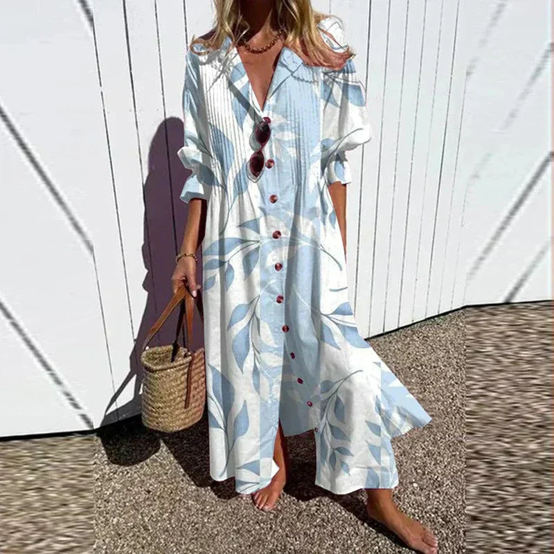 Levoire | Robe Boho Femme Fluide, Légère & Idéale Pour Chaque Occasion Bleu clair