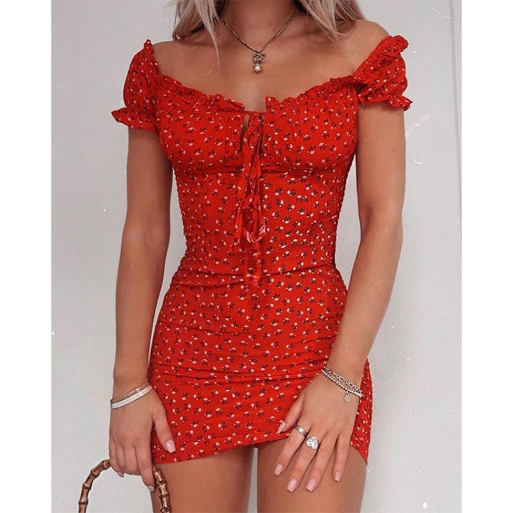Levoire | Robe Off Shoulder Délicieusement Été & Sexy Rouge