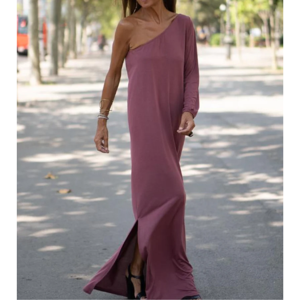 Levoire | Robe Élégante Et Légère À Une Épaule Rostrot
