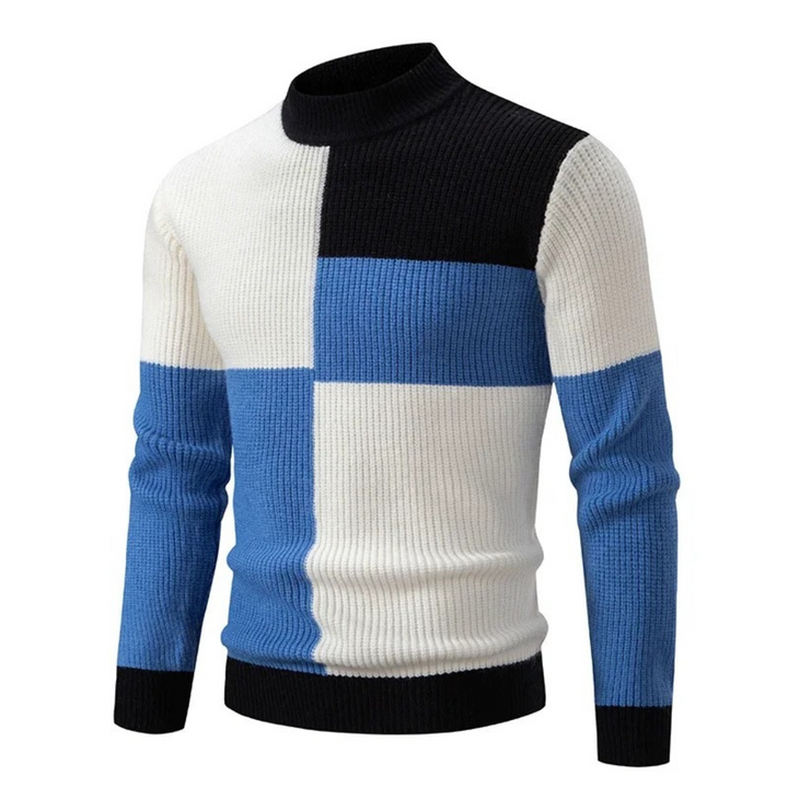 Levoire | Pull Pour Hommes Bleu clair et blanc