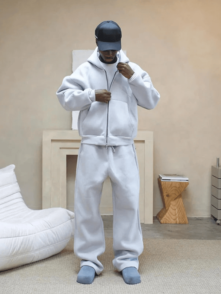 Levoire | Survêtements décontractés grandes tailles pour hommes Gris