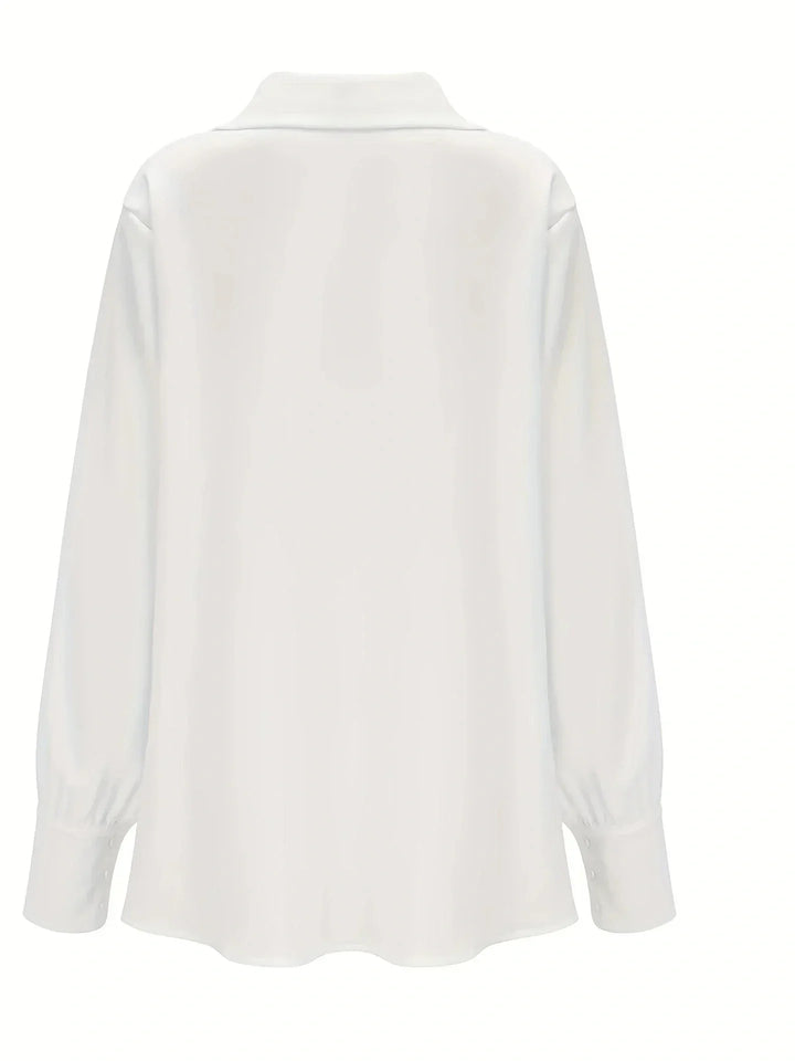 Levoire | Chemise Ouverte Élégante À Col Classique, Coupe Régulière