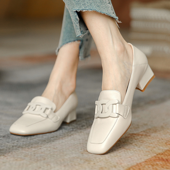 Levoire | Sandale En Cuir Pour Femmes Chaussure De Tous Les Jours Confortable Et Stylée Beige