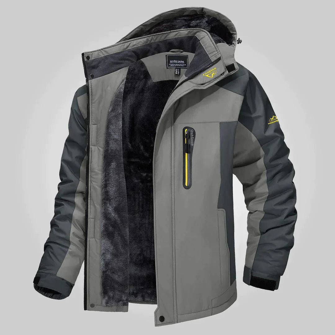 Levoire | Veste Extérieure Imperméable et Coupe-Vent Homme Gris clair