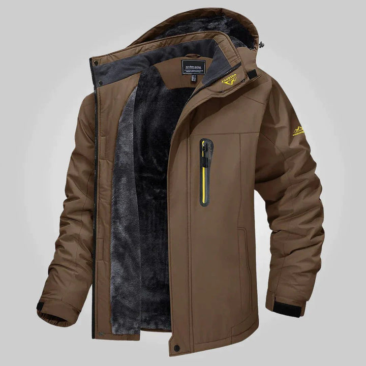 Levoire | Veste Extérieure Imperméable et Coupe-Vent Homme Braun