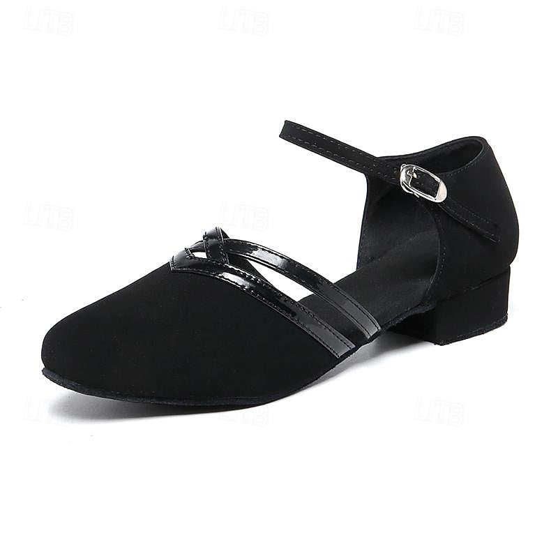 Avriane | Chaussures de danse modernes pour femmes - Noir - Cuir suédé de haute qualité