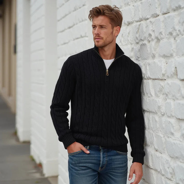 Levoire | Pull En Laine À Motif Letti Avec Zip
