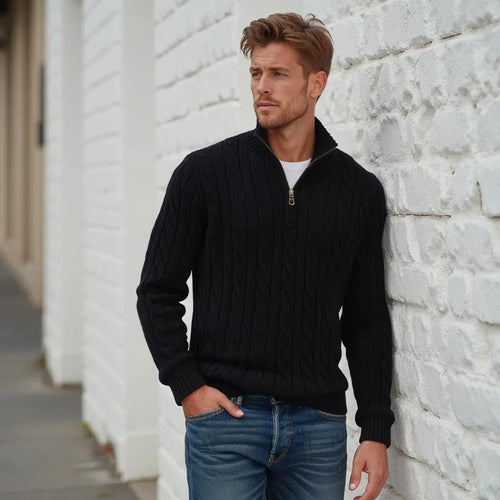 Levoire | Pull En Laine À Motif Letti Avec Zip