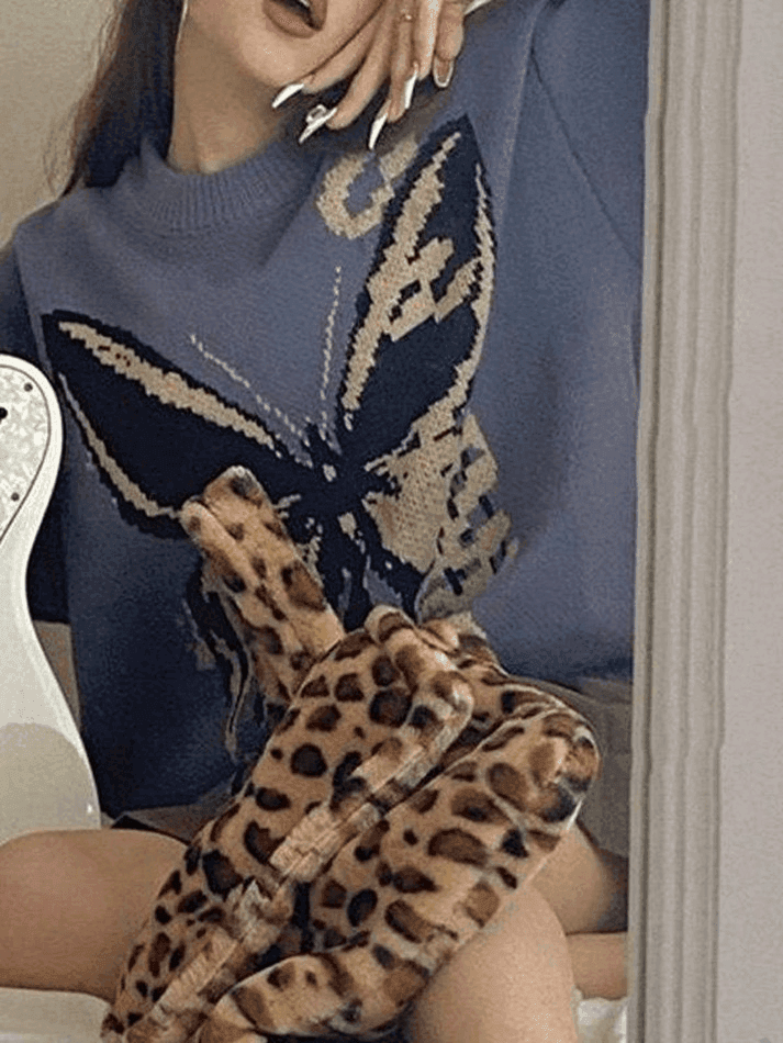 Levoire | Grande Taille Papillon Jacquard Pull-Over