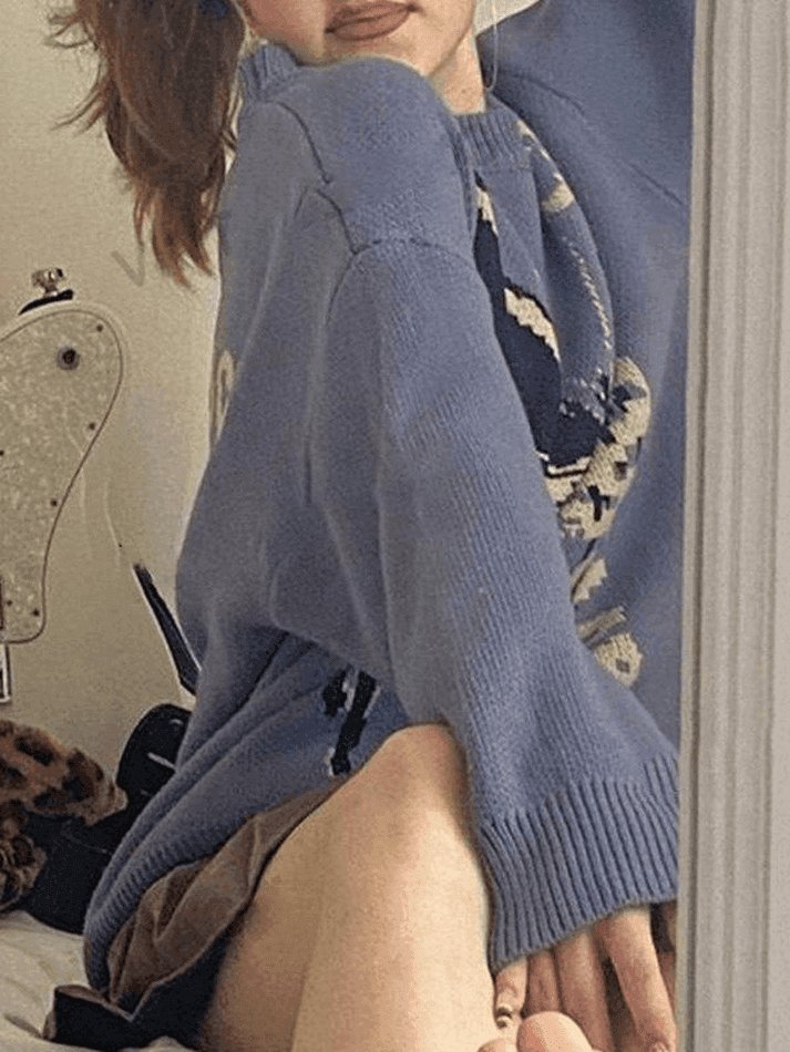 Levoire | Grande Taille Papillon Jacquard Pull-Over