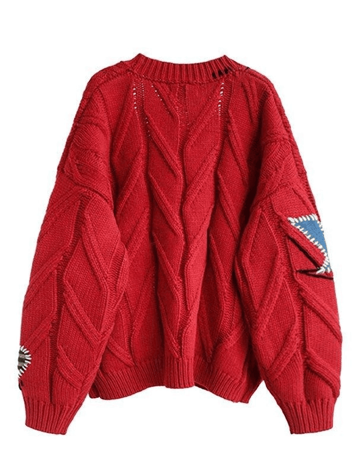 Levoire | Gilet En Tricot Surdimensionné Brodé