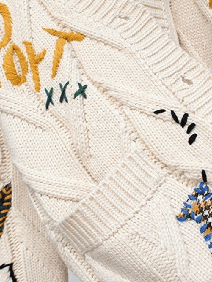 Levoire | Gilet En Tricot Surdimensionné Brodé