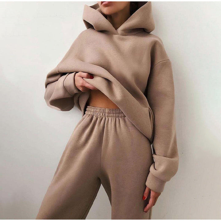 Levoire | Ensemble De Jogging Surdimensionné Pour Femmes Kaki