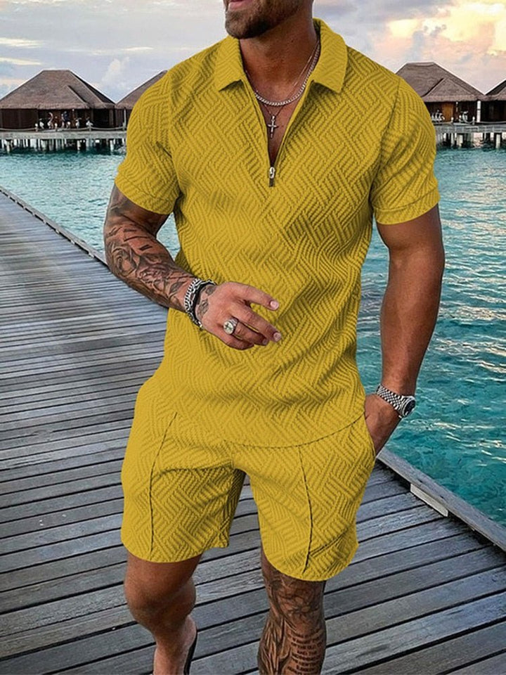 Levoire | Ensemble Polo Luxueux Jaune