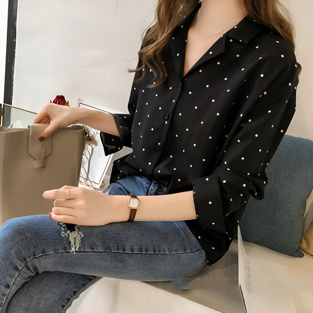 Levoire | Blouse Jouée Avec Pois