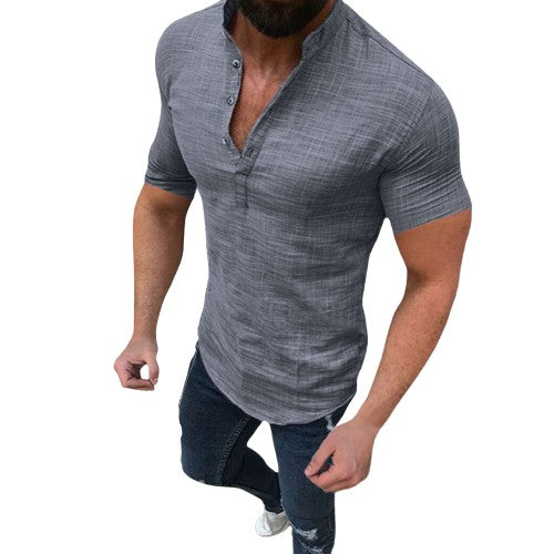 Levoire | Chemise En Lin Élégant Avec Décolleté En V
