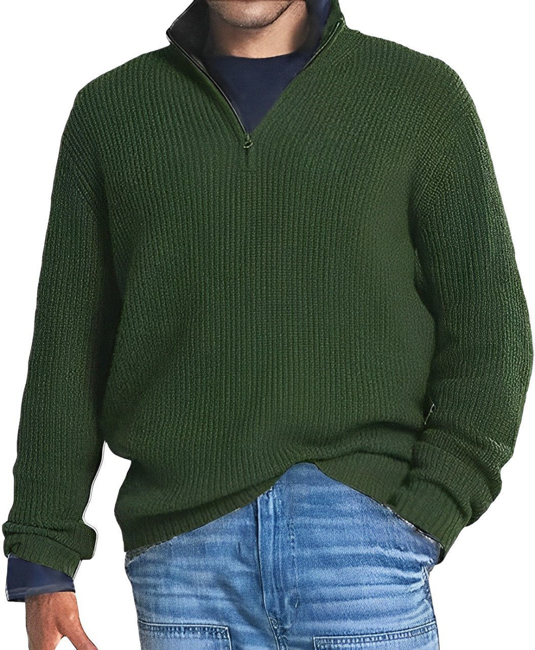Levoire | Sweat-shirt d'affaires pour l'homme soucieux de son style Vert