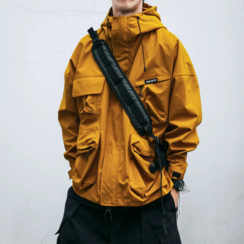 Levoire | Satin Résistant À La Déchirure À Manches Longues Veste À Capuche Amovible