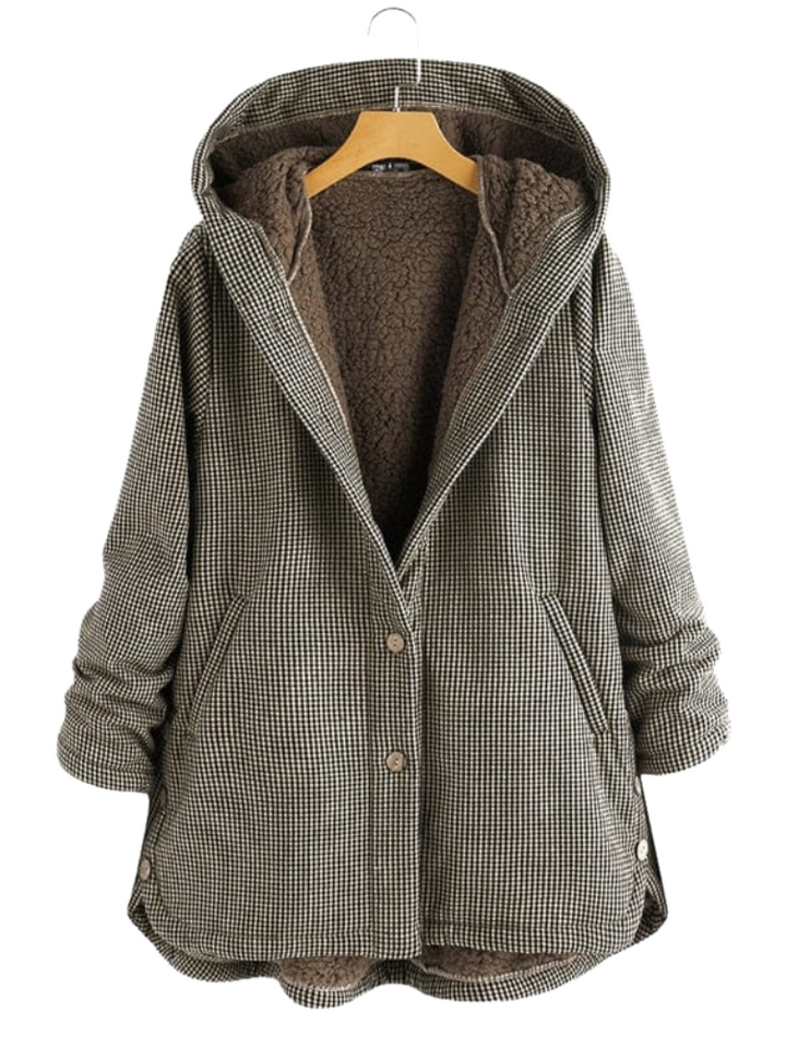 Levoire | Manteau Laine Avec Capuche Gris