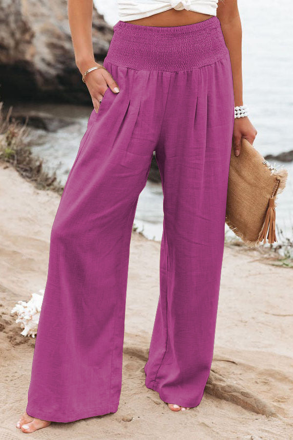 Levoire | Trendy Wide Leg Pants For A Casual Style Violet clair