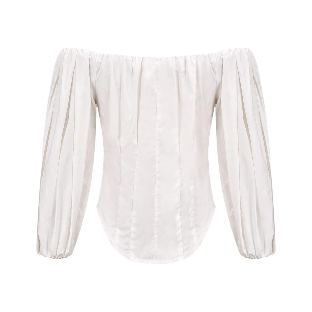 Levoire | Labyrinth Off Shoulder Puff Ärmel Top