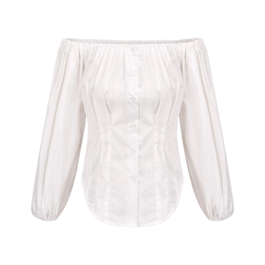 Levoire | Labyrinth Off Shoulder Puff Ärmel Top