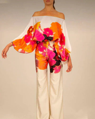 Levoire | Robe Rento Avec Imprimé Satellite Rosa