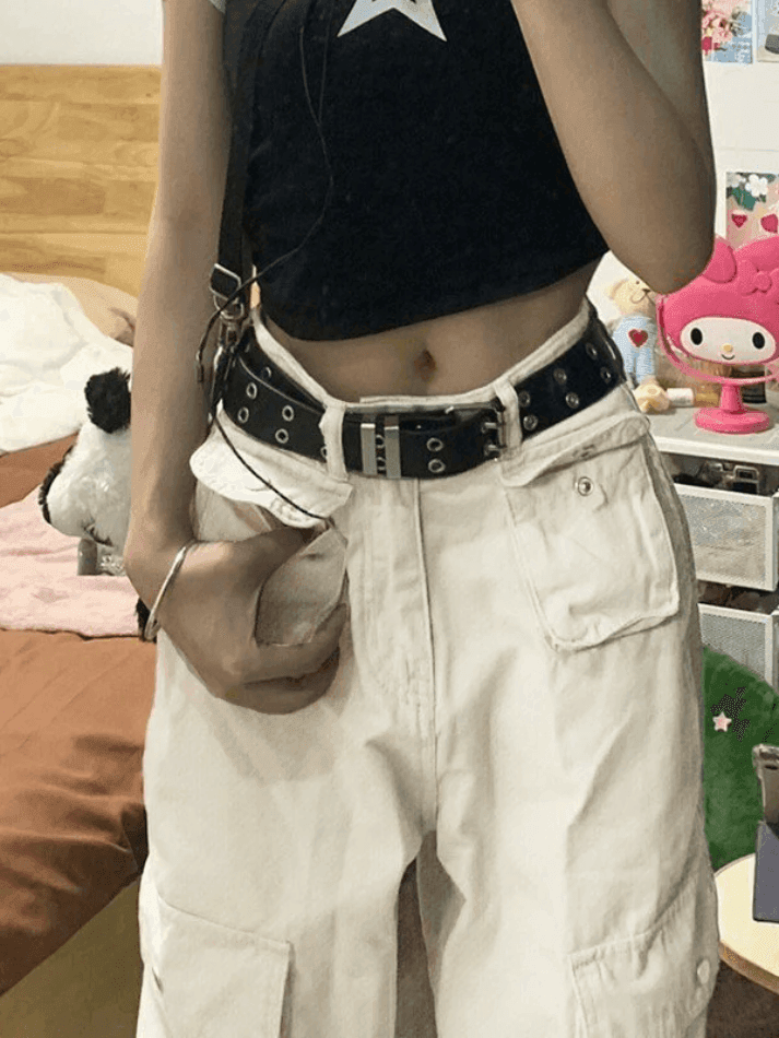 Levoire | Pantalon Cargo Y2K Avec Poches À Rabat