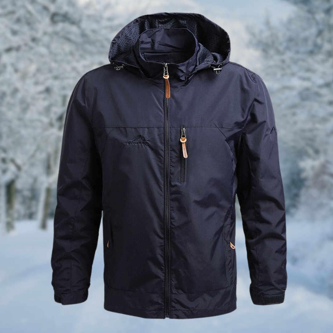 Levoire | Veste Imperméable À Manches Longues Avec Poches Zippées Bleu