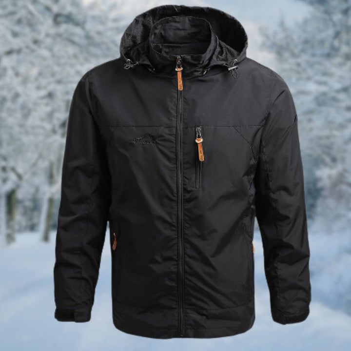 Levoire | Veste imperméable à manches longues avec poches zippées Noir