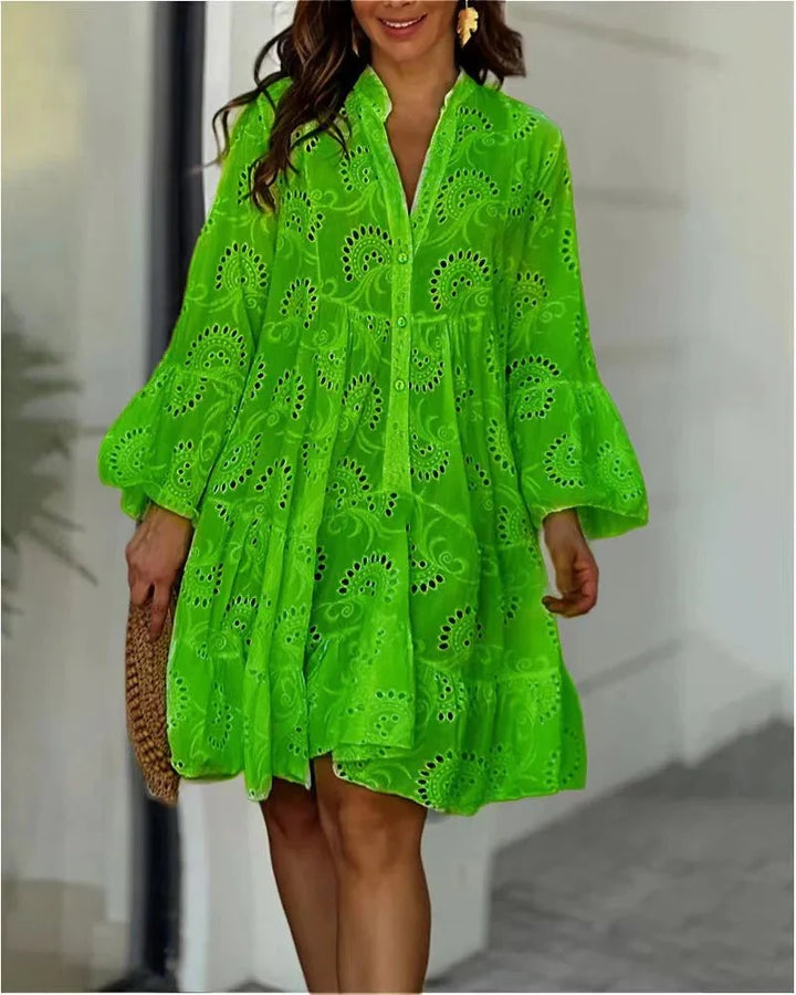 Levoire | Robe Mini Ibiza Élégante Vert