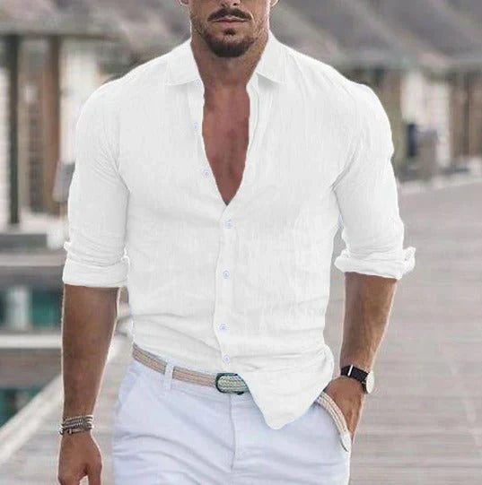 Levoire | Chemise En Lin Pur Pour L'Été Blanc
