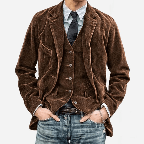 Levoire | Veste Homme Velours Côtelé Veste Pour Homme Design Classique & Élégant