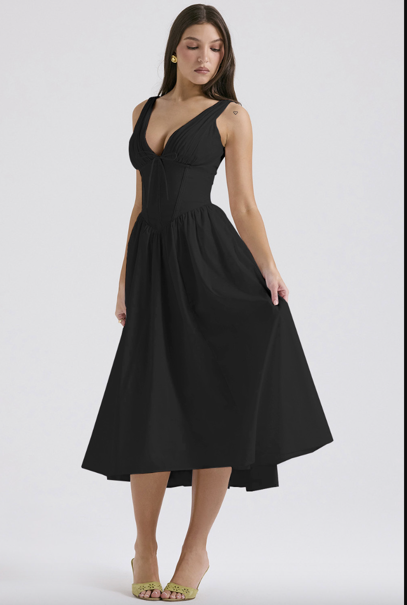 Levoire | Robe Dt Fr Looks De Loisirs Lgants Noir