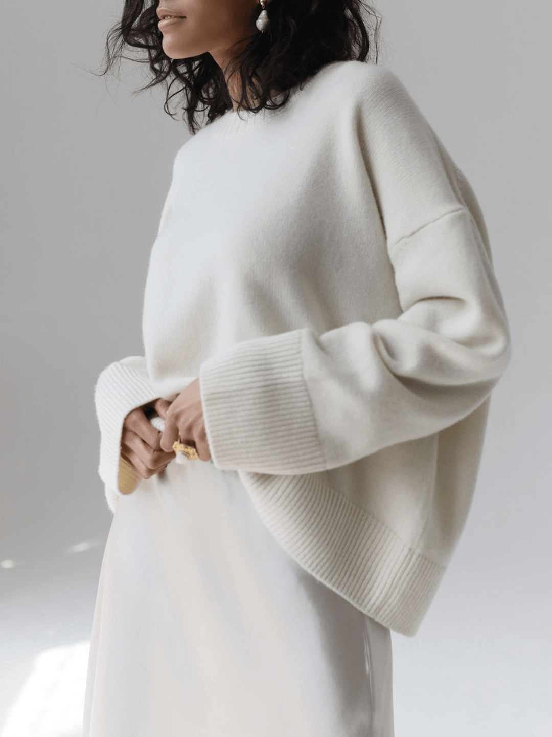 Levoire | Pull Femme Pulls Grande Taille Pull-over Blanc