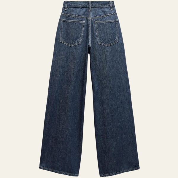 Levoire | Jean Large Taille Haute Femme Bleu foncé