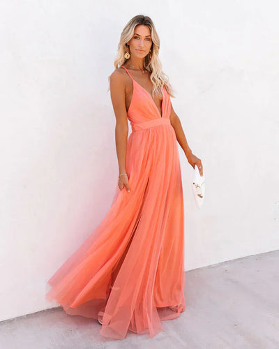 Levoire | Robe Longue 'Poussière De Pétales' (Poussière De Fleurs)