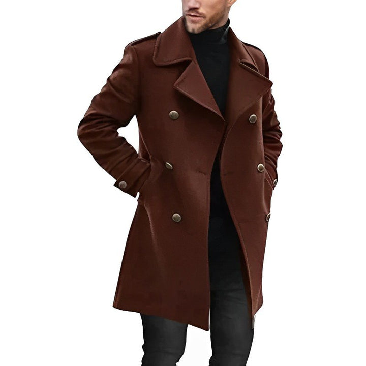Levoire | Manteau Homme Mi-Long Marron
