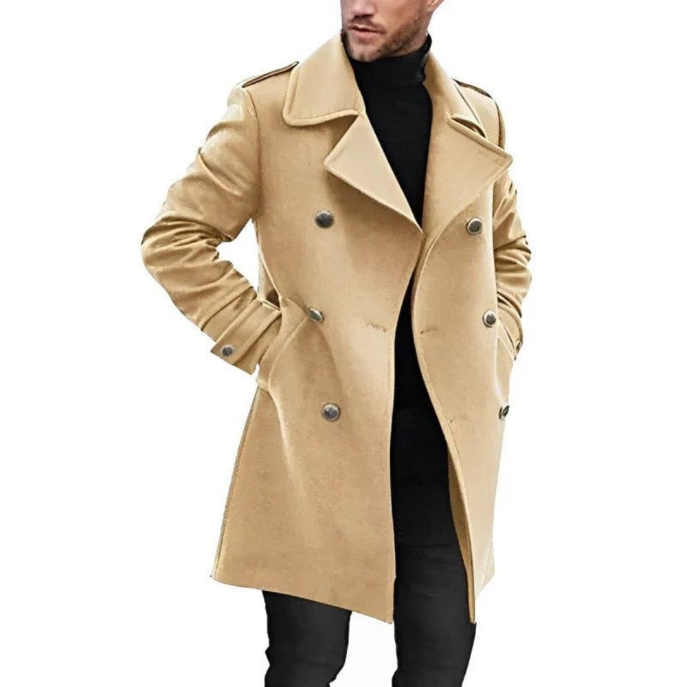 Levoire | Trench-Coat Réversible À Manches Longues Avec Poches Khaki