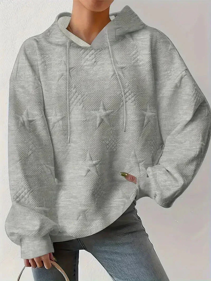 Levoire | Sweat À Capuche Col Rond Élégant Gris