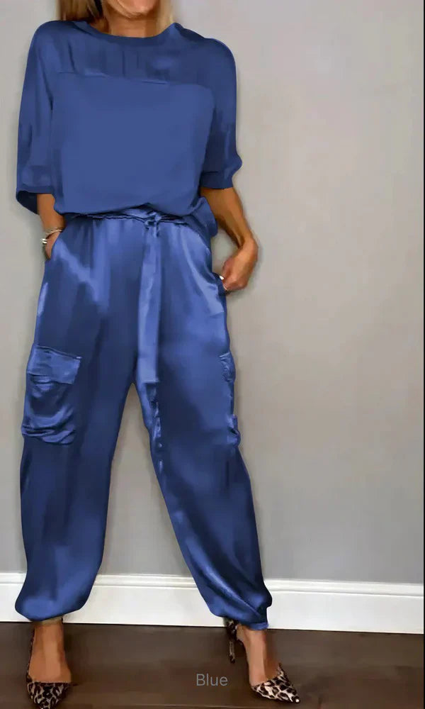 Levoire | Ensemble Élégant Et Élégant Pour Dames Bleu